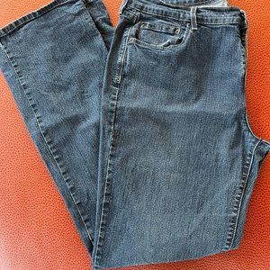 Vintage Levi’s 505 Jeans Straight Fit Women Size 16L Blue Denim Dark Wash
